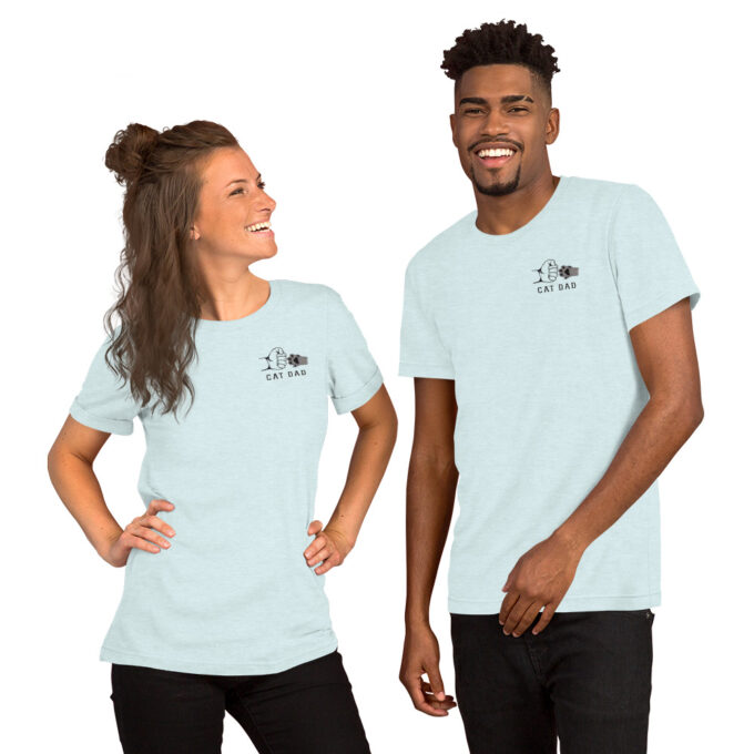 CAT DAD Unisex t-shirt - Image 4