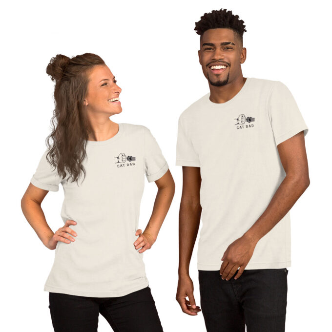 CAT DAD Unisex t-shirt - Image 3